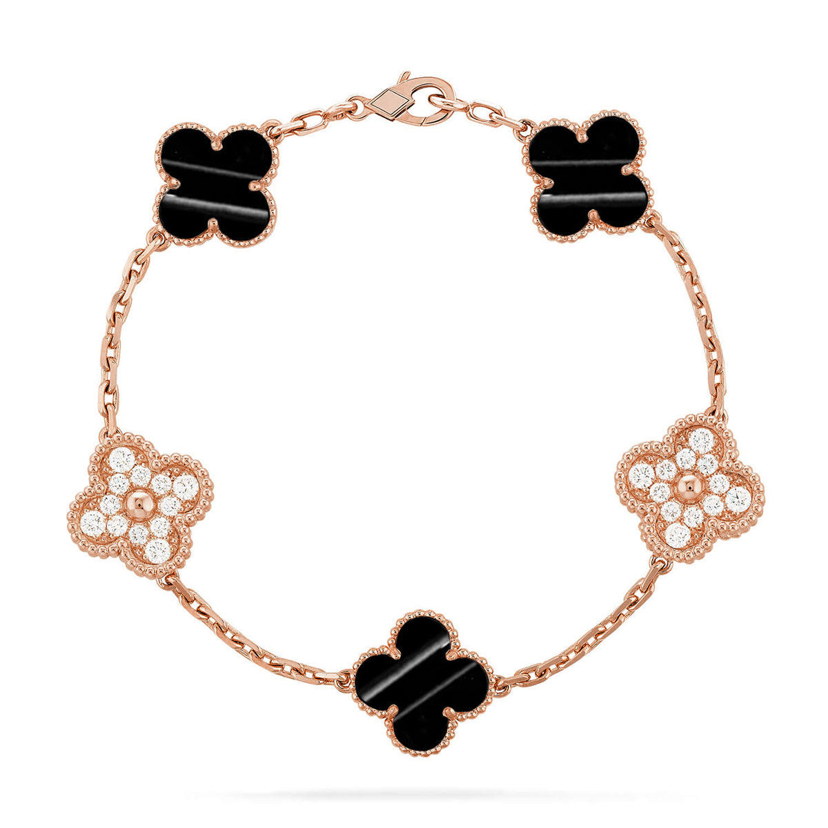 [Am jewelry] CLOVER 5 MOTIF PULSAR STONE BRACELET COLLECTION
