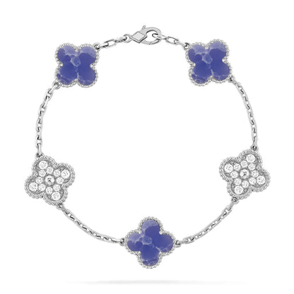 [Am jewelry]CLOVER 5 MOTIF BLUE VEINS BRACELET COLLECTION