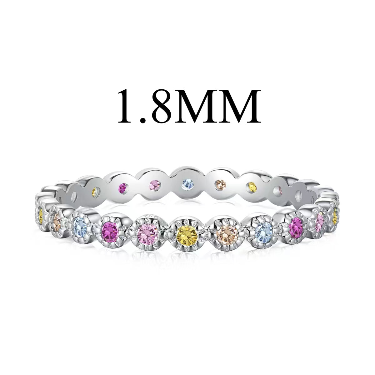 [Am jewelry]Unique Scintillating Round Cut Daily Ring