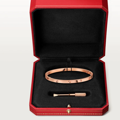 [Am jewelry]LOVE BRACELET 3.65MM 10 DIAMONDS