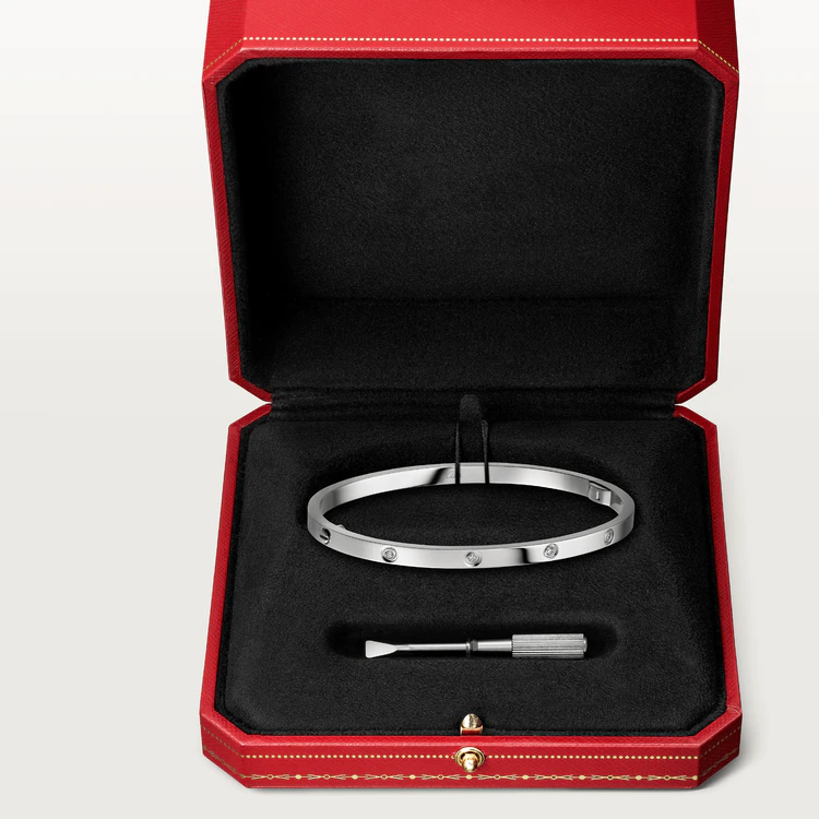 [Am jewelry]LOVE BRACELET 3.65MM 10 DIAMONDS