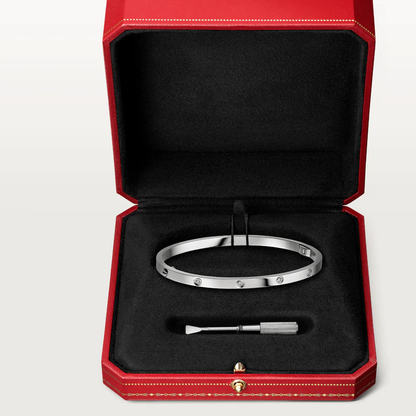 [Am jewelry]LOVE BRACELET 3.65MM 10 DIAMONDS