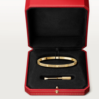 [Am jewelry]LOVE BRACELET 3.65MM DIAMOND-PAVED