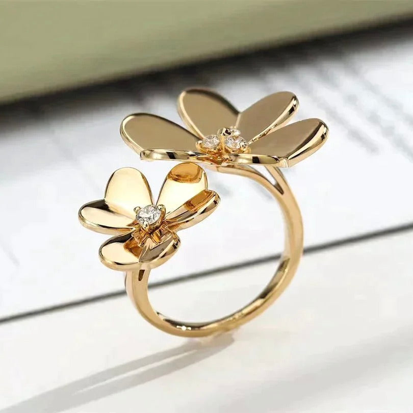 [Am jewelry]CLOVER COMOS GOLD DIAMOND RING
