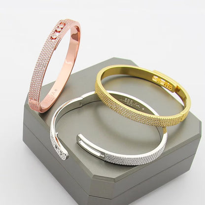 [Am Jewelry]Move Noa Full Pavé Diamond Bangle Bracelet
