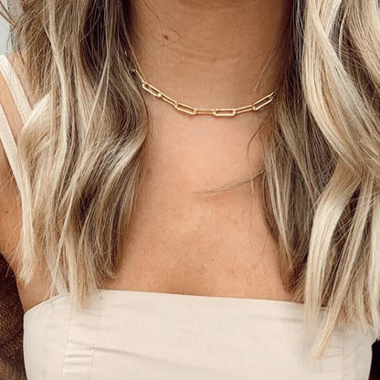 [AM Jewels]Amber Gold Chain Necklace