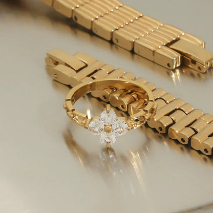 [AM Jewels]Clestine Diamond Petal Ring