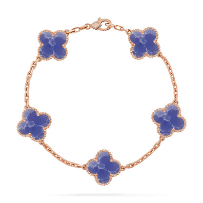 [Am jewelry]CLOVER 5 MOTIF BLUE VEINS BRACELET COLLECTION