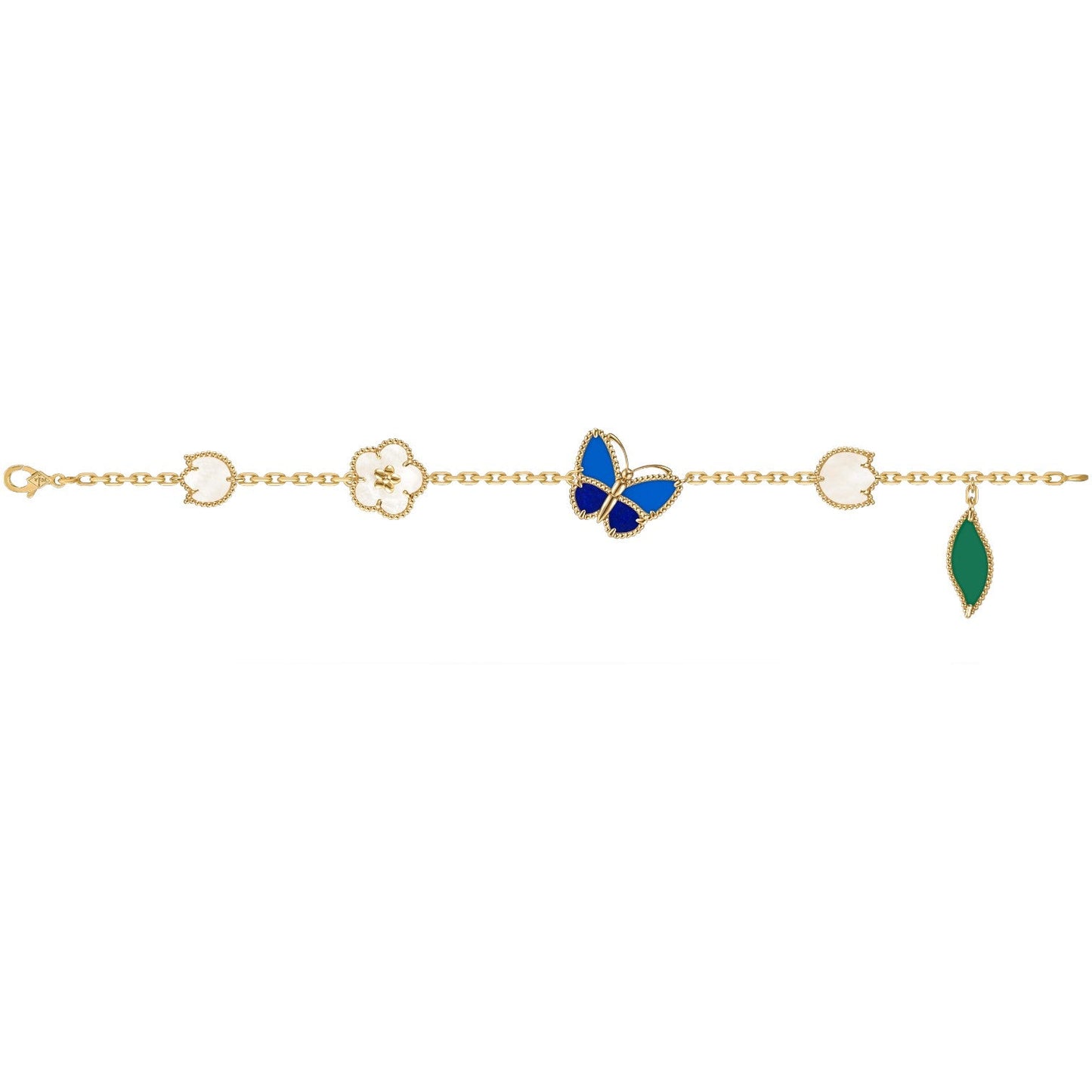 [Am Jewelry]LUCKY SPRING BUTTERFLY 5 MOTIF BRACELET