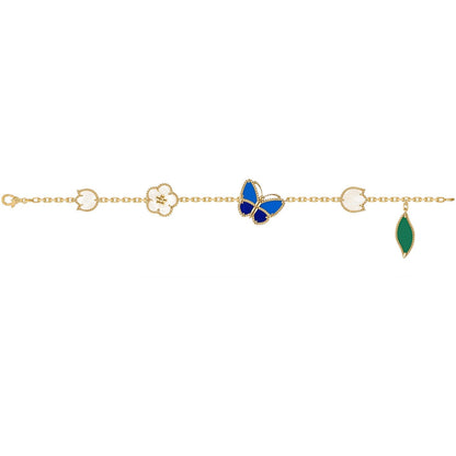 [Am Jewelry]LUCKY SPRING BUTTERFLY 5 MOTIF BRACELET