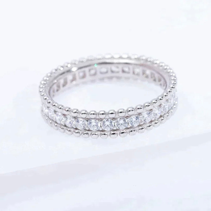 [Am jewelry]PERLEE DIAMOND SILVER RING