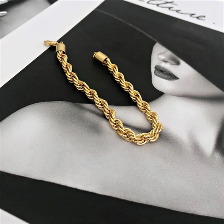 [AM Jewels]Gigi Rope Chain Gold Bracelet