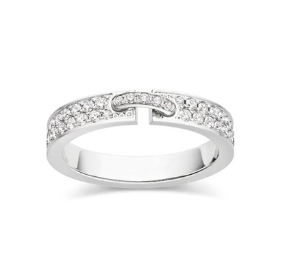 [Am jewelry]ALLIANCE LIENS VIDENCE PAVED DIAMOND 4MM RING