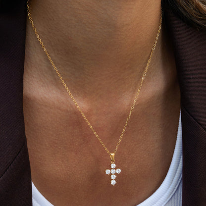 [AM Jewels]Wynter Diamond Cross Necklace