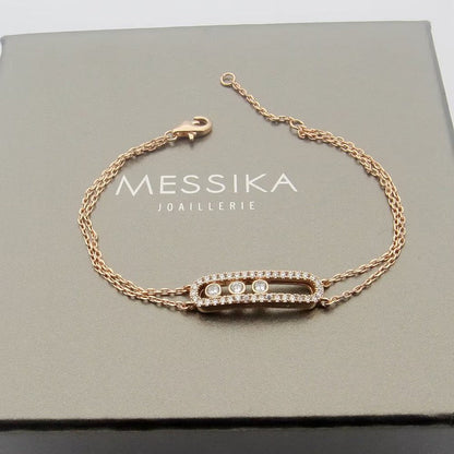[Am Jewelry] Move Classique pavé bracelet