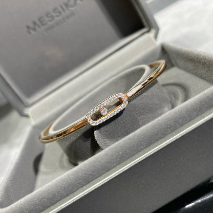 [Am Jewelry]Move Uno pavé flex bangle medium