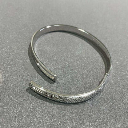 [Am Jewelry]Move Noa Rose Gold Pavé Diamond Bangle Bracelet