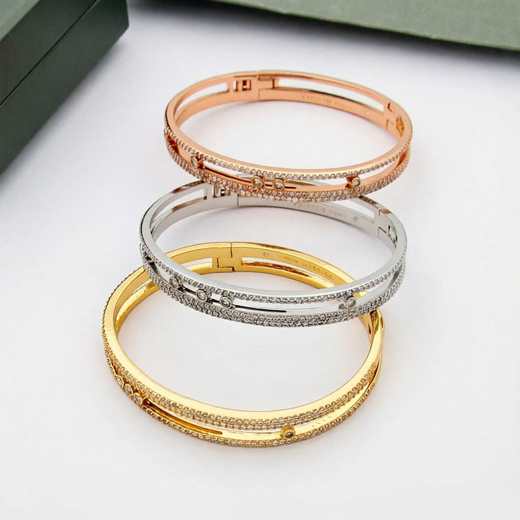 [Am Jewelry]Move Romane pavé bangle