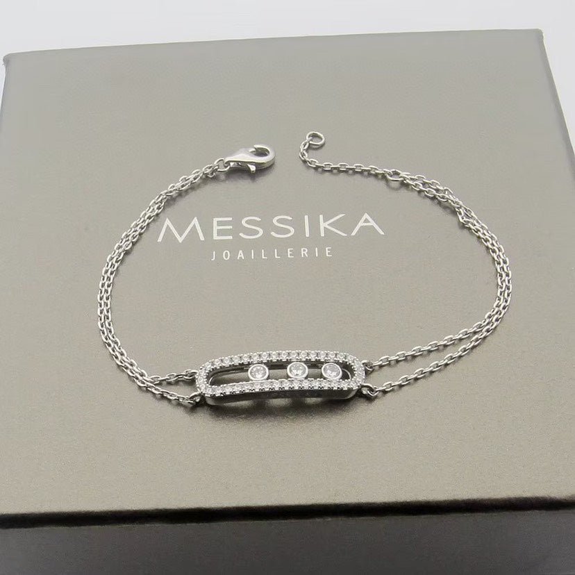 [Am Jewelry] Move Classique pavé bracelet