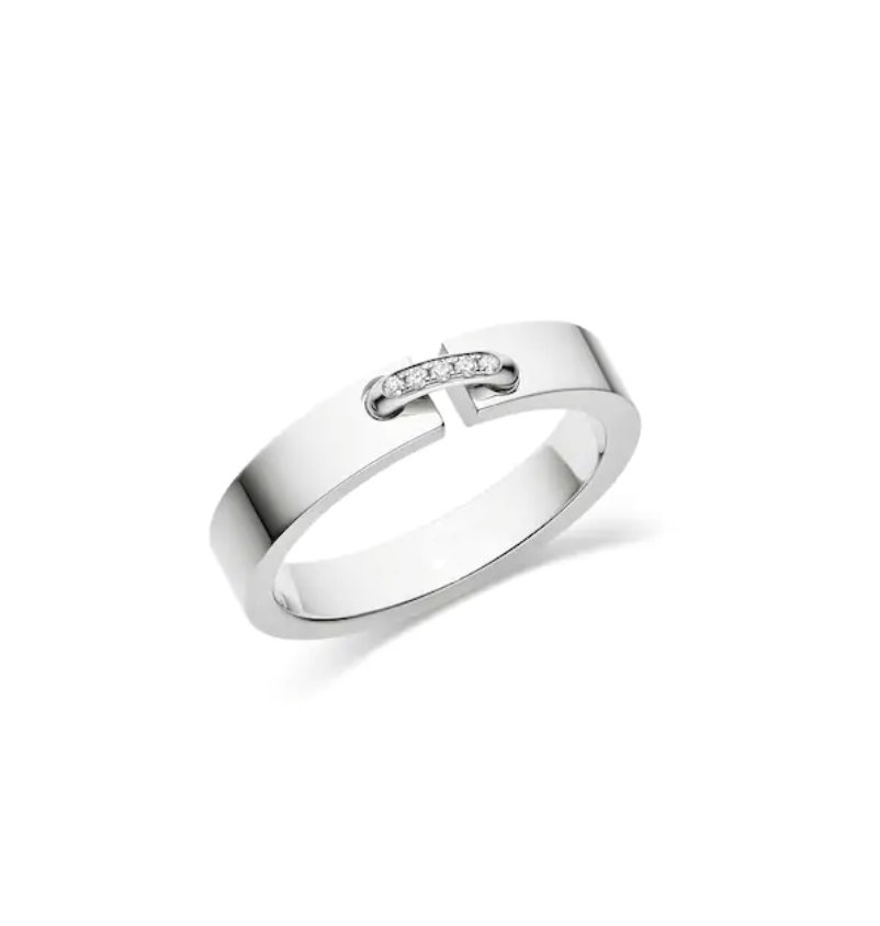 [Am jewelry]ALLIANCE LIENS VIDENCE DIAMOND 4MM RING