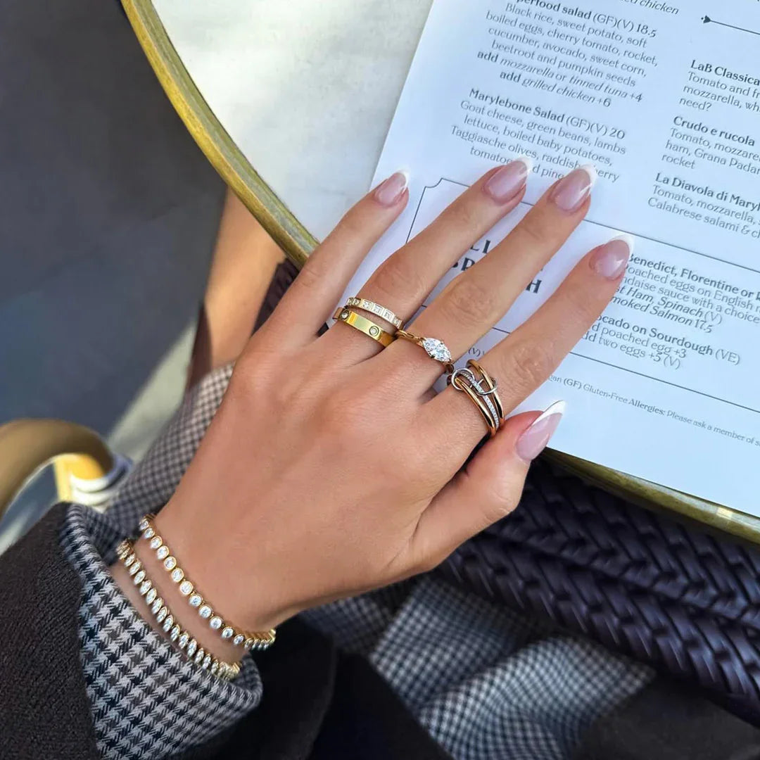 [AM Jewels]Chastity Diamond Ring Stack