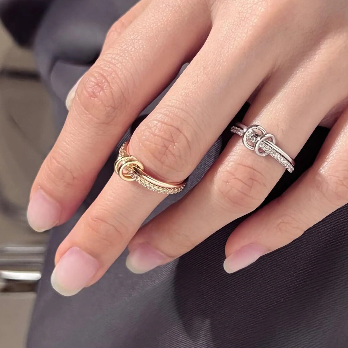 [AM Jewels]Adela Stacked Diamond Ring