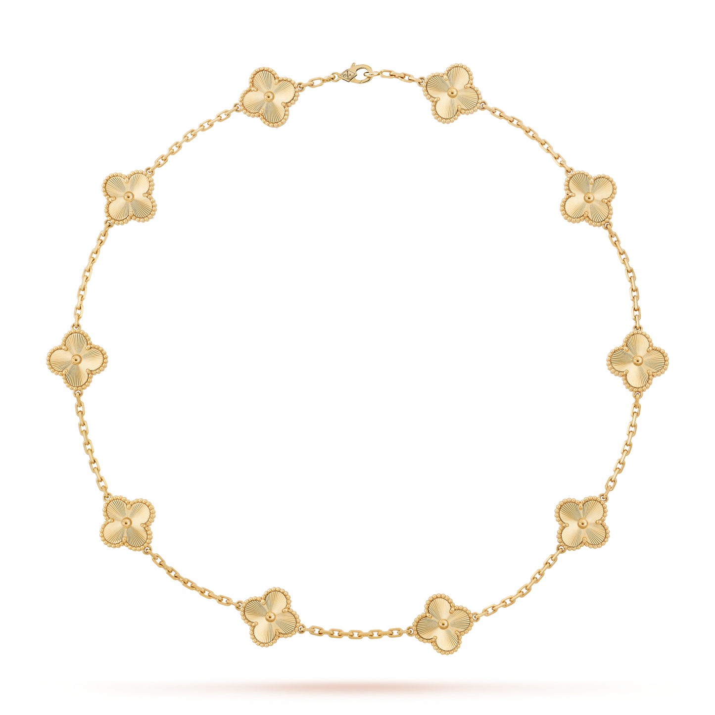 [Am jewelry]CLOVER 10 MOTIFS LASER NECKLACE