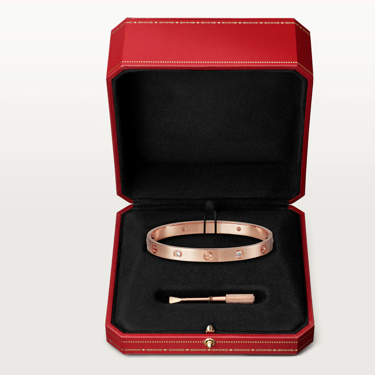 [Am jewelry]LOVE BRACELET 6.1MM 4 DIAMONDS