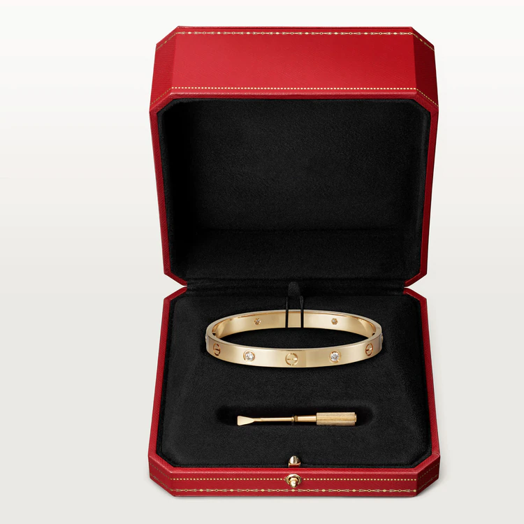 [Am jewelry]LOVE BRACELET 6.1MM 4 DIAMONDS