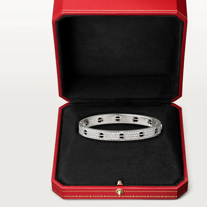 [Am jewelry]LOVE BRACELET 6.1MM DIAMOND-PAVED CERAMIC
