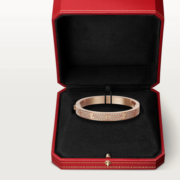[Am jewelry]LOVE BRACELET 6.1MM DIAMOND-PAVED