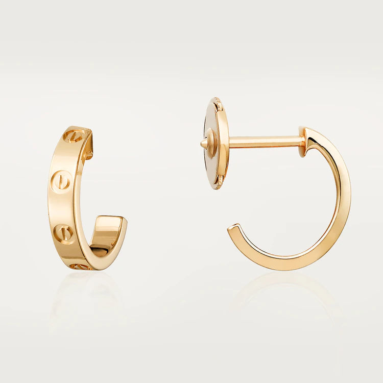[Am jewelry]LOVE EARRINGS 2.65MM PINK GOLD