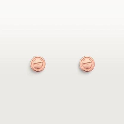 [Am jewelry]LOVE EARRINGS PINK GOLD 10MM