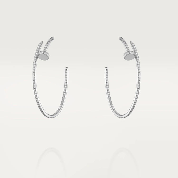 [Am jewelry]JUSTE EARRINGS FULL DIAMONDS 1.8MM