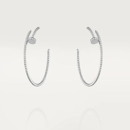 [Am jewelry]JUSTE EARRINGS FULL DIAMONDS 1.8MM