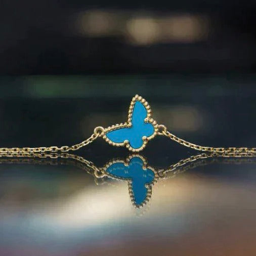 [Am jewelry]BUTTERFLY TURQUOISE BUTTERFLY BRACELET
