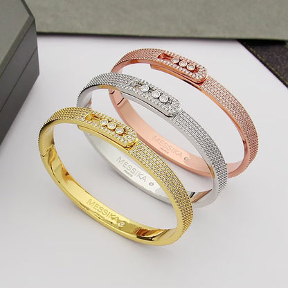 [Am Jewelry]Move Noa Full Pavé Diamond Bangle Bracelet