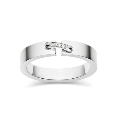 [Am jewelry]ALLIANCE LIENS VIDENCE DIAMOND 4MM RING