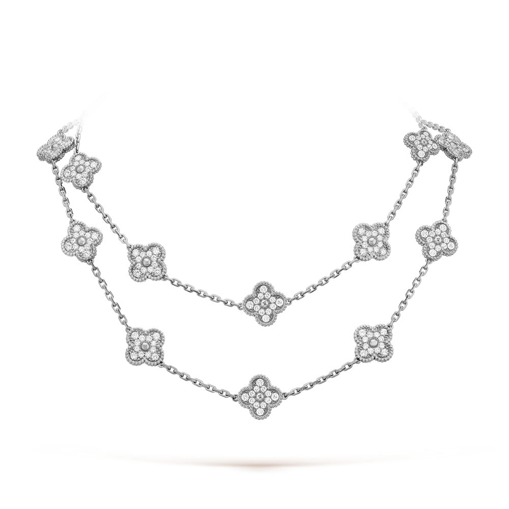 [Am jewelry]CLOVER 20 MOTIFS DIAMOND SILVER