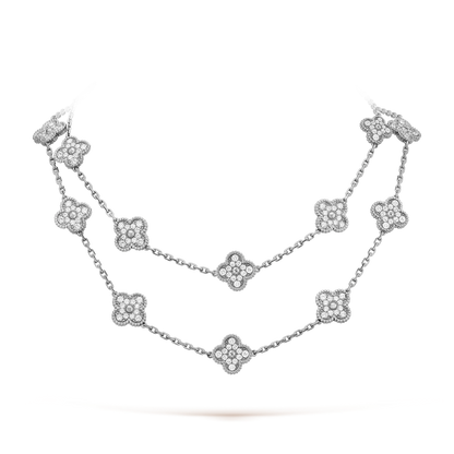 [Am jewelry]CLOVER 20 MOTIFS DIAMOND SILVER