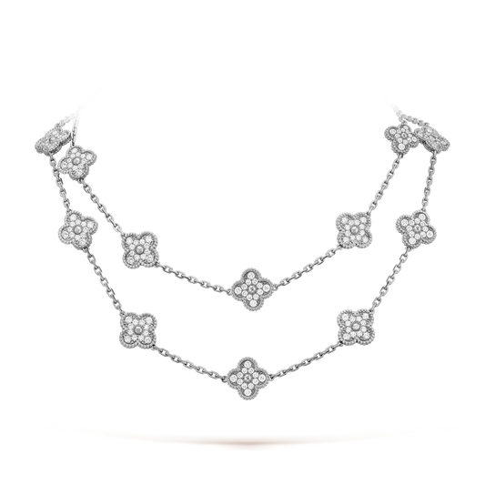 [Am jewelry]CLOVER 20 MOTIFS DIAMOND SILVER