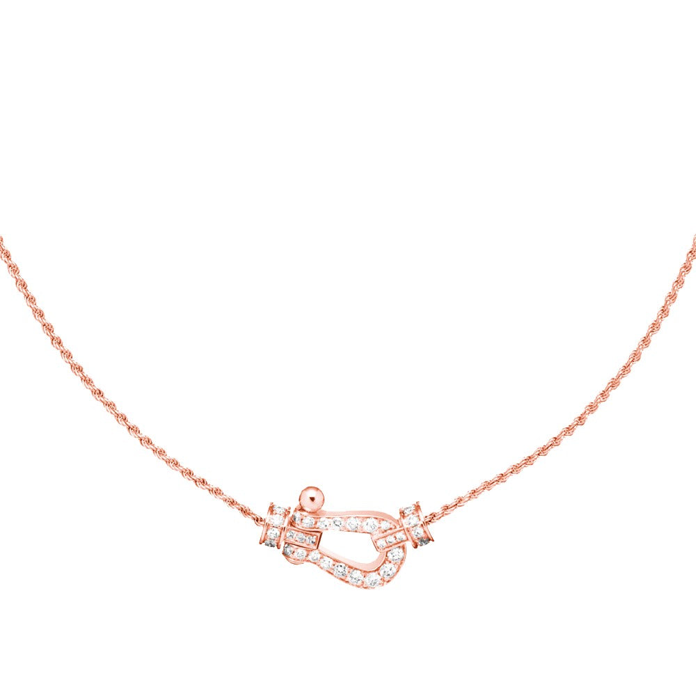 [Am jewelry]FORCE 10 PINK GOLD DIAMOND NECKLACE