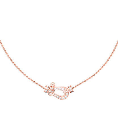 [Am jewelry]FORCE 10 PINK GOLD DIAMOND NECKLACE