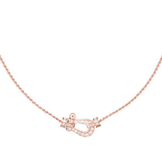 [Am jewelry]FORCE 10 PINK GOLD DIAMOND NECKLACE