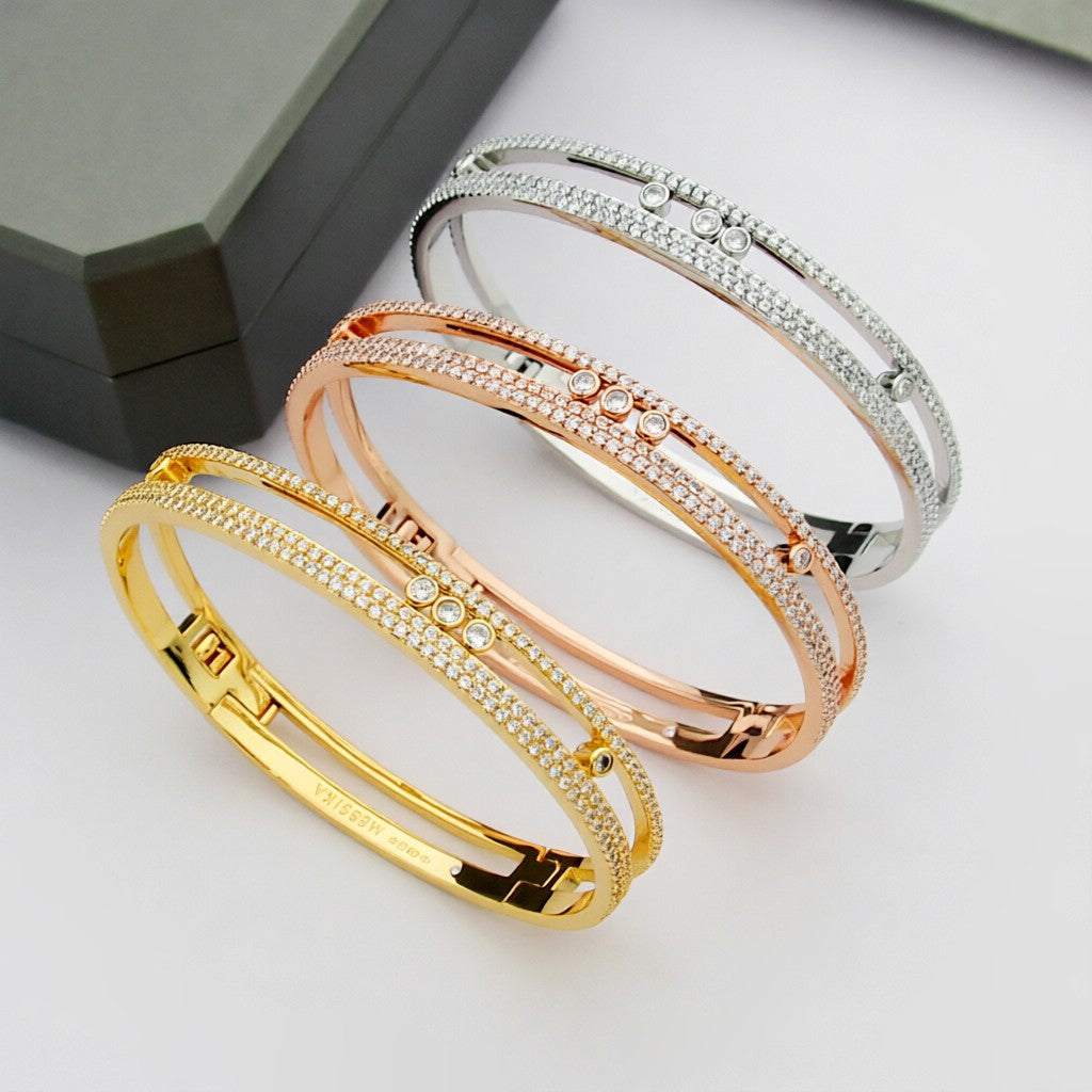 [Am Jewelry]Move Romane pavé bangle
