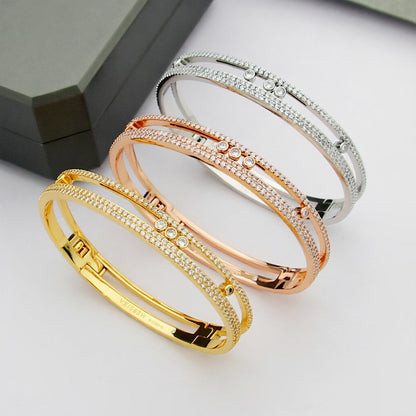 [Am Jewelry]Move Romane pavé bangle