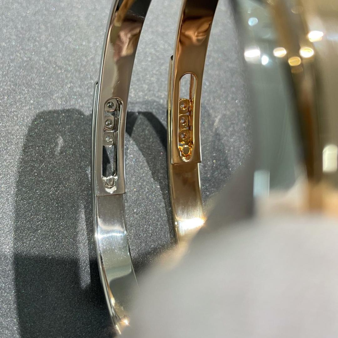 [Am Jewelry]Move Noa Rose Gold Pavé Diamond Bangle Bracelet
