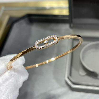 [Am Jewelry]Move Uno pavé flex bangle medium