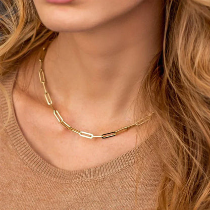 [AM Jewels]Amber Gold Chain Necklace