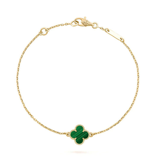 [Am jewelry]CLOVER BRACELET MALACHITE 1 MOTIF